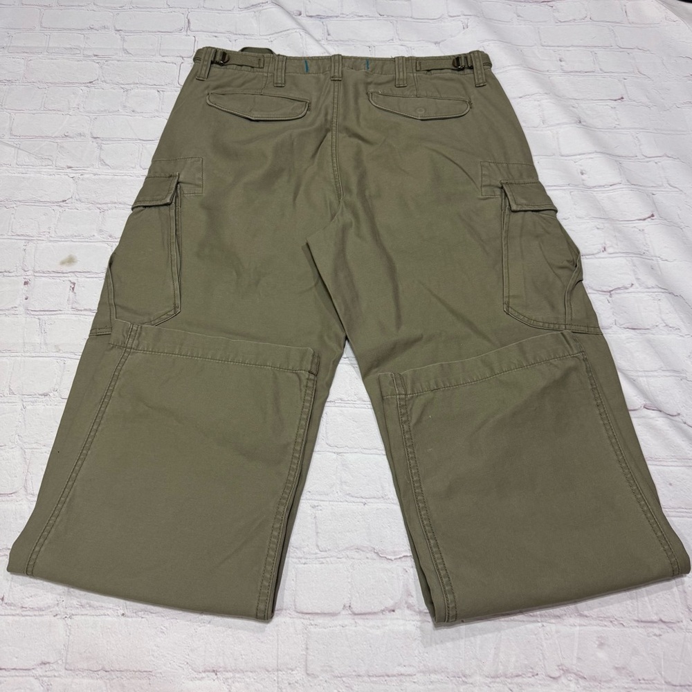 JIMMY’Z Sur Co. rare vintage Y2K Men's Olive Cargo Pants 33x32 cotton twill EUC - Picture 6 of 16